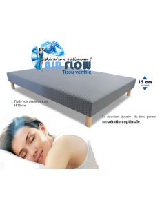 Sommier 160x200cm  15cm EPAISSEUR