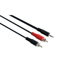 CABLE AUDIO JACK 3.5 (M) / 2 RCA (M) * 5.00M * 108560