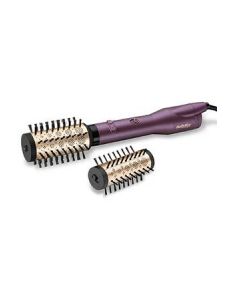 brosse soufflante rotative, 650W + 2 accessoires dorée/violette