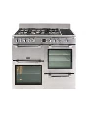 PIANO DE CUISSON 5 FEUX GAZ 2 FOURS+1GRILL INOX