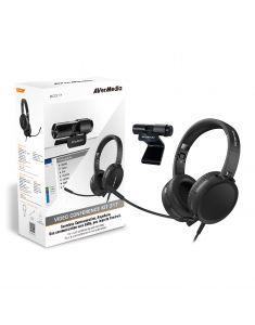 WEBCAM AVERMEDIA PACK TŽlŽ Travail Webcam PW313 +Casque Micro AH313