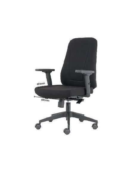 FAUTEUIL OPERATEUR NOIR MASHA