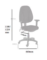 FAUTEUIL OPERATEUR NOIR BASIC