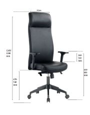 FAUTEUIL DE DIRECTION NOIR PACIFIC