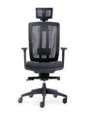 FAUTEUIL DE DIRECTION NOIR MILANO