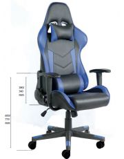 FAUTEUIL GAMER RALLY Noir/Bleu/Rouge