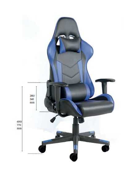 FAUTEUIL GAMER RALLY Noir/Bleu