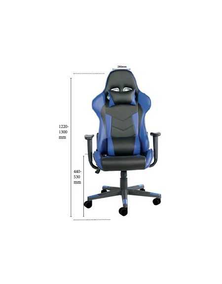 FAUTEUIL GAMER RALLY Noir/Bleu