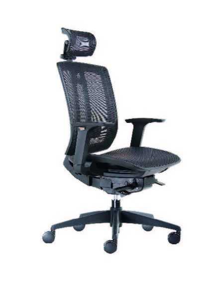 FAUTEUIL DE DIRECTION NOIR MILANO