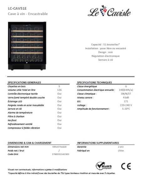 CAVE A VIN SOUS PLAN 51B 1Z G