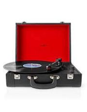 PLATINE VINYLE BT NOIR/ROUGE