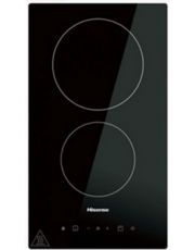 Plaque de cuisson vitrocéramique 30cm 2 foyers Noir