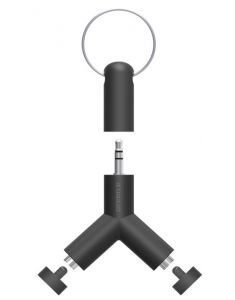 PORTE CLES SPLITTER 2 JACK NOI