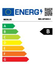 Réfrigérateur 2 portes 400 L inox – froid ventilé (No Frost) – A++/E