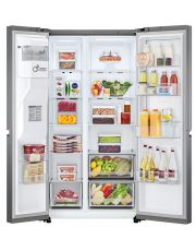 Réfrigérateur américain 638 L graphite – Total No Frost + Distributeur eau & glaçons – A++/E