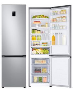 Réfrigérateur combiné 390 L gris argent – Total No Frost + Wi‑Fi – A+++/D