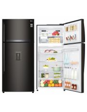 Réfrigérateur 2 portes 509 L noir – Total No Frost + distributeur d’eau – A++/E (Compresseur Garantie 10 ans)