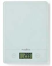 NEDIS BALANCE CUIS NUM PLAST/VERRE BLANC