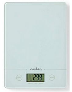 NEDIS BALANCE CUIS NUM PLAST/VERRE BLANC