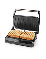 NEDIS GRILL DE CONTACT 700W 23x14,5CM NOIR/ARGENT