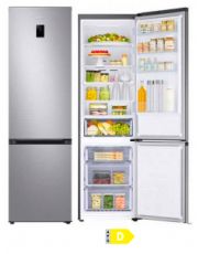 Réfrigérateur combiné 390 L gris argent – Total No Frost + Wi‑Fi – A+++/D