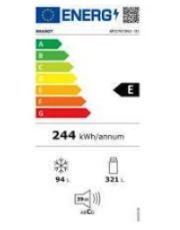 FRIGO 2P 415L TNF INOX(GARANTIE 5ANS)