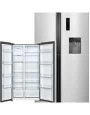 Réfrigérateur américain 503 L silver – Total No Frost + Distributeur d’eau – A++/E 