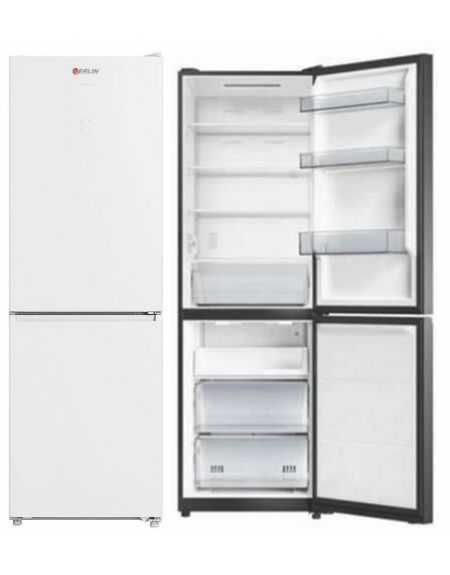 Réfrigérateur combiné 409 L verre blanc – Total No Frost – A++/E