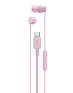 ECOUTEUR FILIAIRE USB- ROSE